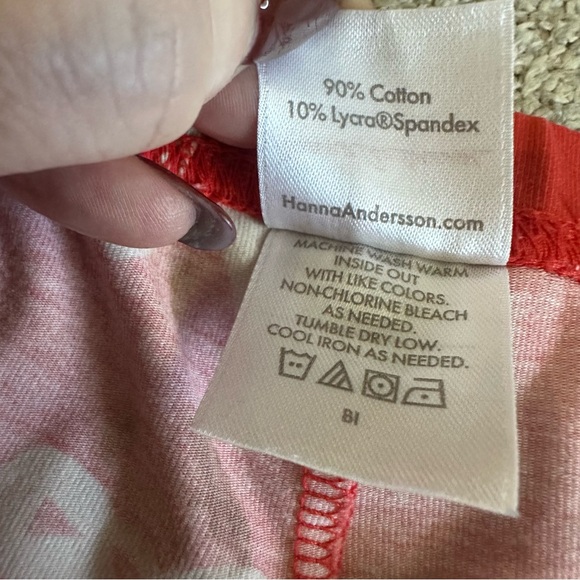 Hanna Andersson Red Bow Print Leggings | 140 - Picture 4 of 5